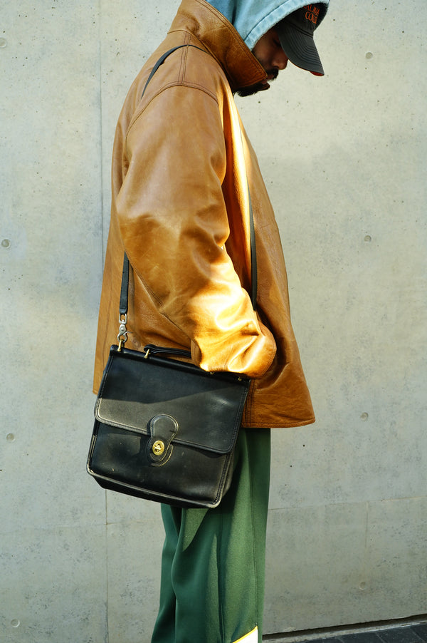 90's "COACH" -Leather Shoulder Bag-