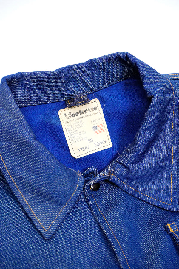 70's "WORKLITE" -Denim Coach Jacket-