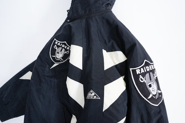 90's "RAIDERS" -Nylon Padding Stadium Jumper(WITH HOOD)-