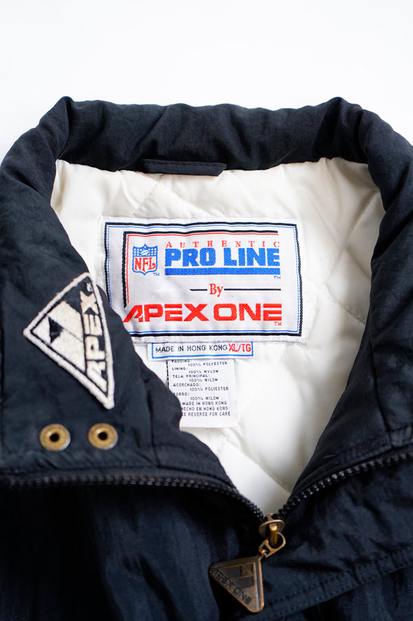90's "RAIDERS" -Nylon Padding Stadium Jumper(WITH HOOD)-