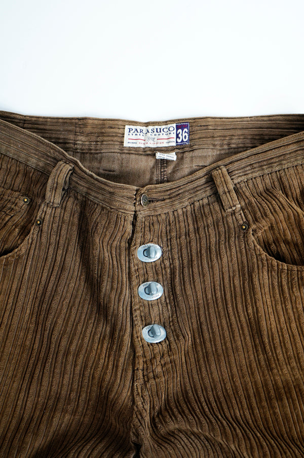 90's "PARASUCO" -Cords Wide Pants-