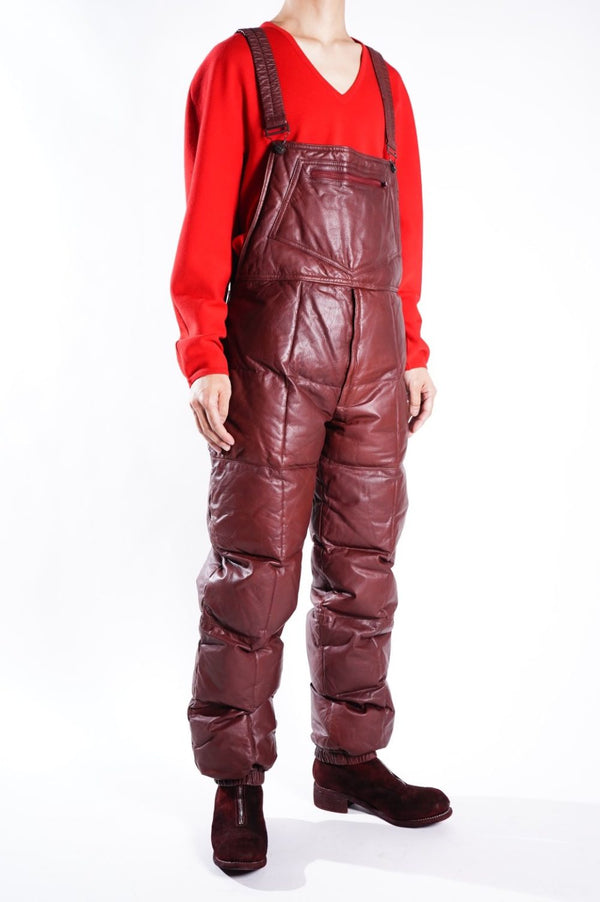 70's "SUPPLY COMPANY" -"Leather Down Overall-