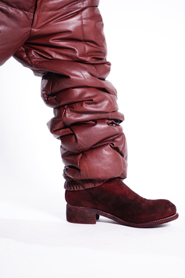 70's "SUPPLY COMPANY" -"Leather Down Overall-