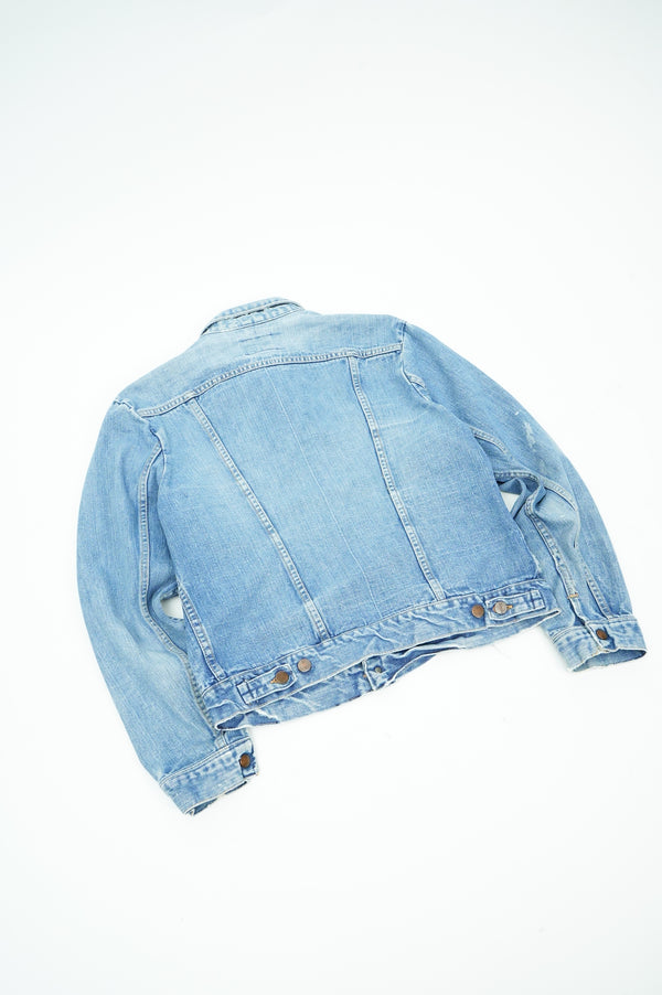 70's "Wrangler" -Apple Wappen Denim Trucker Jacket-