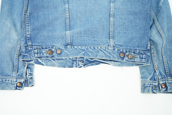 70's "Wrangler" -Apple Wappen Denim Trucker Jacket-