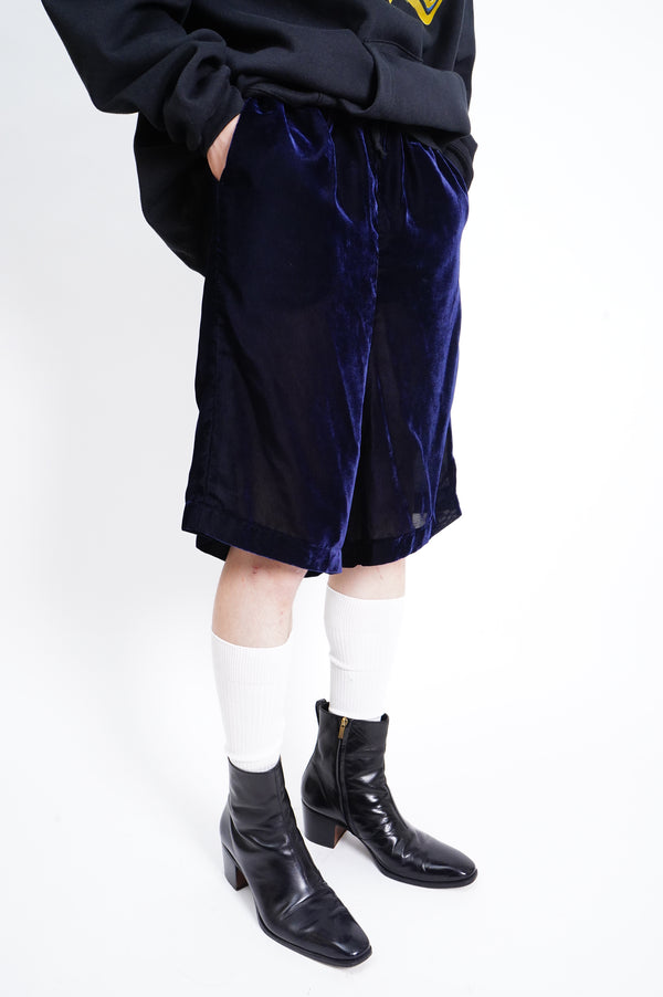 "Comme des Garçons Comme des Garçons" -Velour Easy Shorts-