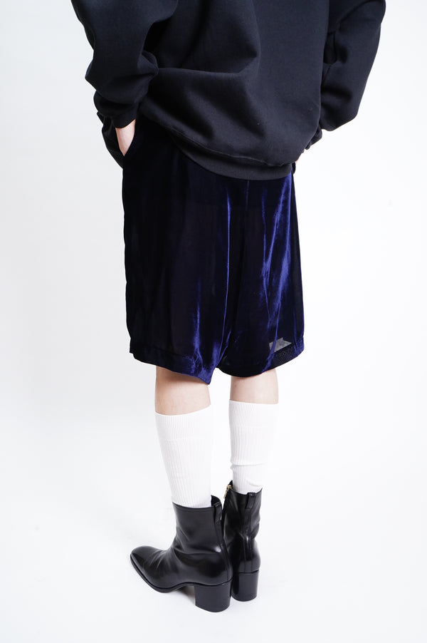 "Comme des Garçons Comme des Garçons" -Velour Easy Shorts-