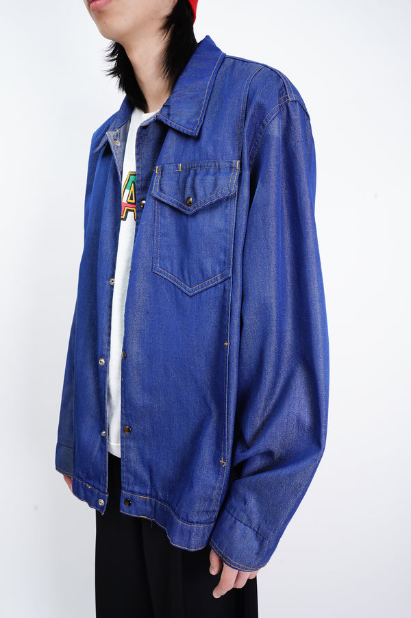 70's "WORKLITE" -Denim Coach Jacket-