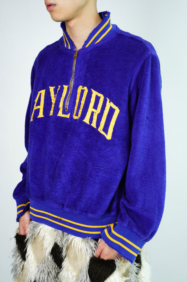 50's "LOWE & CAMPBELL" -"GAYLORD" Fleece Studium Pullover Jacket-