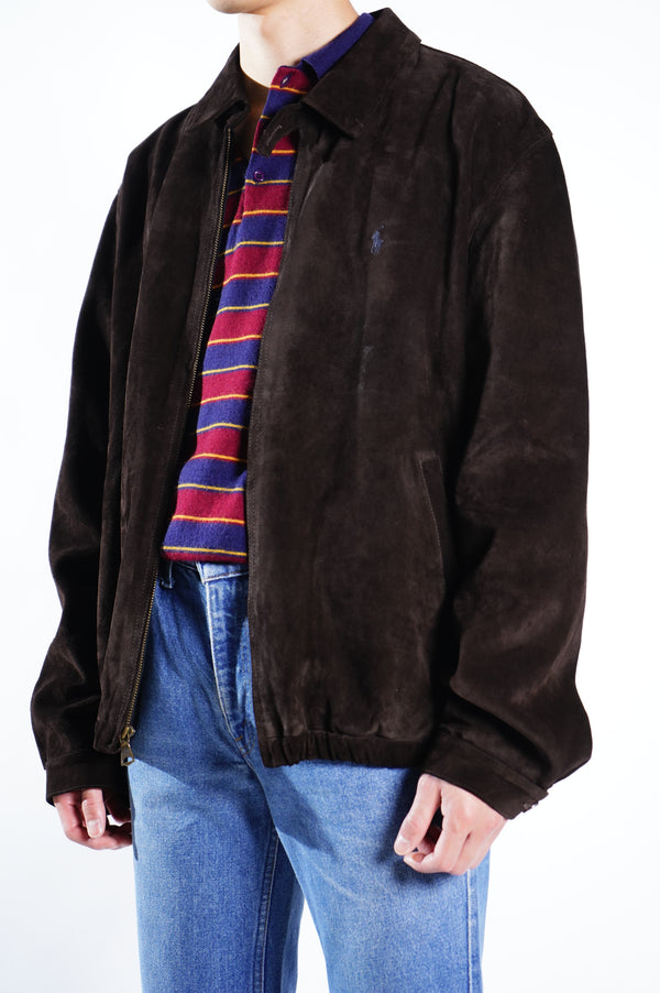 90's "Polo by Ralph Lauren" -Suede Leather Swing Top-