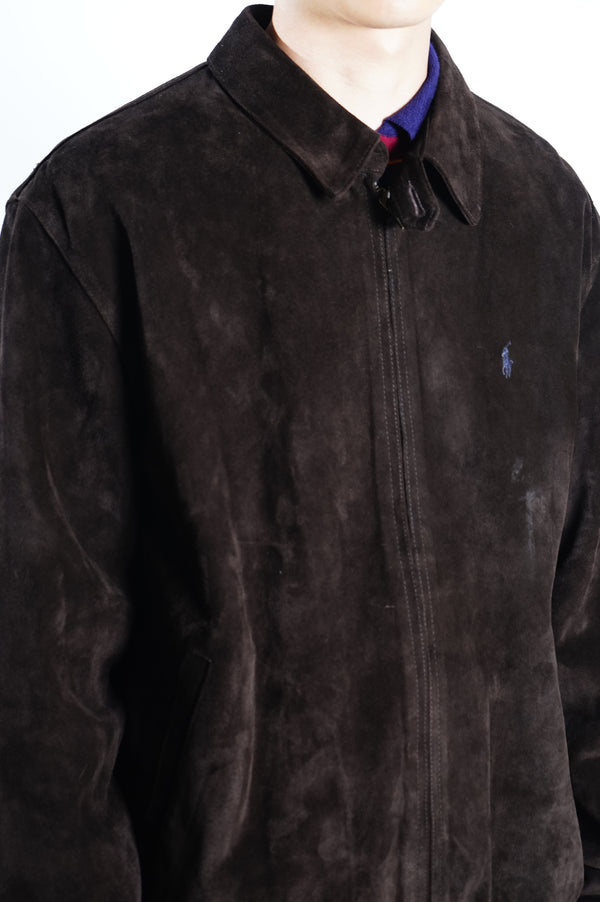 90's "Polo by Ralph Lauren" -Suede Leather Swing Top-