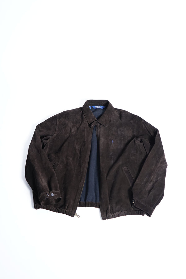 90's "Polo by Ralph Lauren" -Suede Leather Swing Top-
