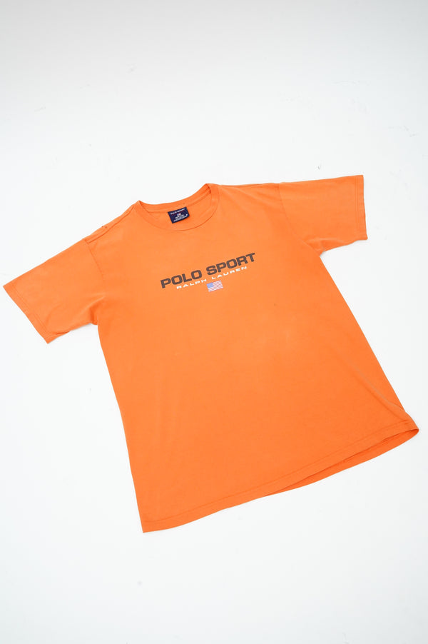 90's "POLO SPORTS RALPH LAUREN" -Logo Printed S/S Tee-