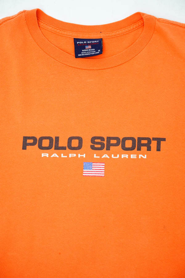 90's "POLO SPORTS RALPH LAUREN" -Logo Printed S/S Tee-