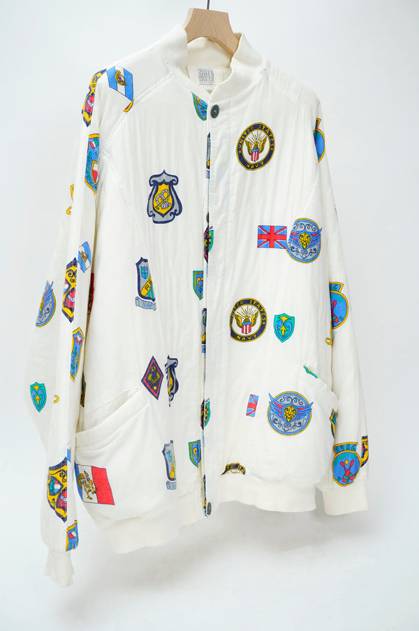 90's "NAF NAF" - Multi Print Cotton Padded Jacket-