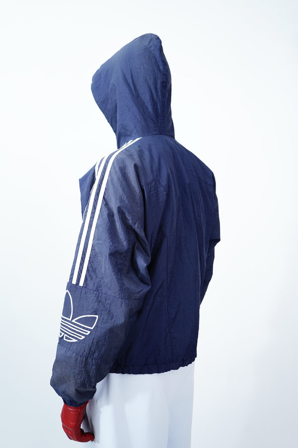 90's "adidas" -Logo Embroidery Hooded Jacket-