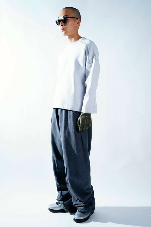 "adidas" -"SAMPLE" Crew Neck Bonding Pullover-