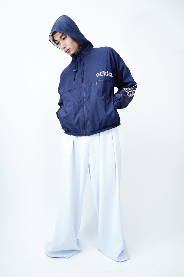 90's "adidas" -Logo Embroidery Hooded Jacket-