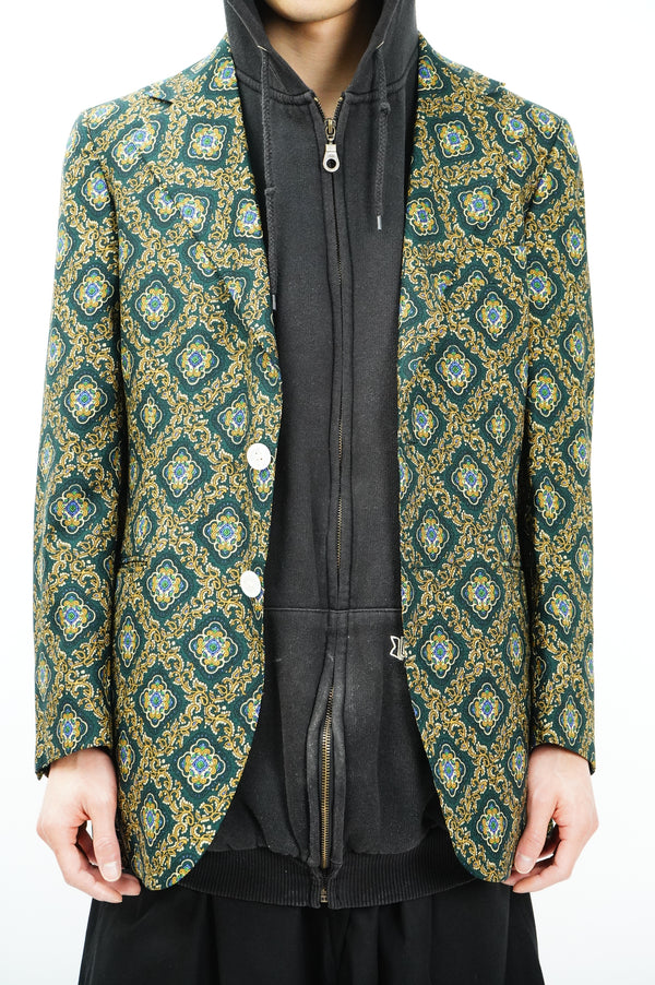 70's "ALLYN ST. GEORGE" -Paisley Pattern Polyester 2B Jacket-