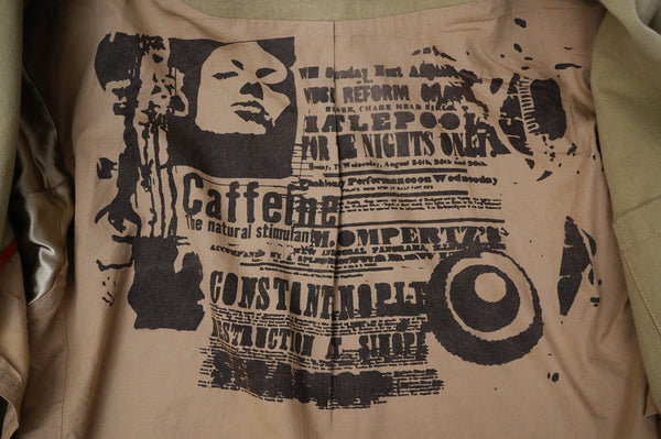 "CAFFEINE" -Cotton Twill 2B Jacket-