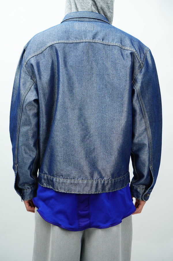 "SOLO STREET WEAR" -Shiny Trucker Jacket-