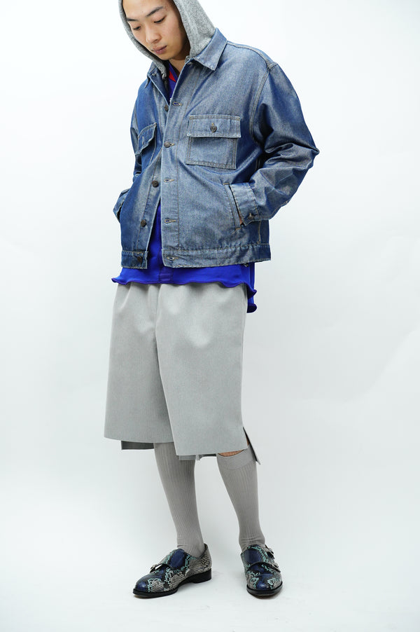 "SOLO STREET WEAR" -Shiny Trucker Jacket-
