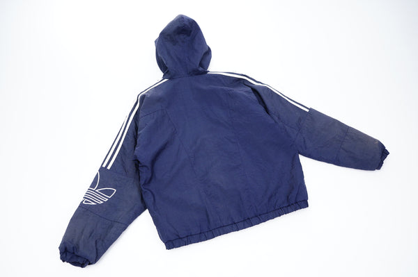 90's "adidas" -Logo Embroidery Hooded Jacket-