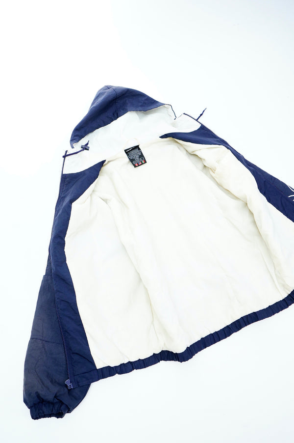 90's "adidas" -Logo Embroidery Hooded Jacket-