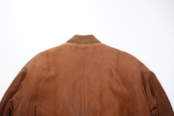 90's "POLO by Ralph Lauren" -"MA-1 Type" Leather Flight Jacket-