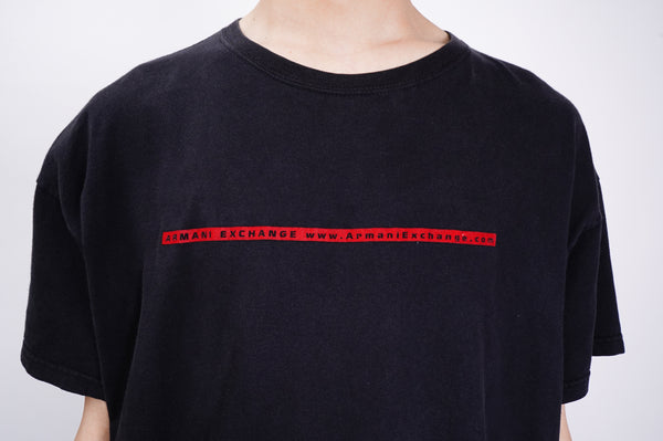 "ARMANI EXCHANGE" -Box Logo Frocky Printed S/S Tee-