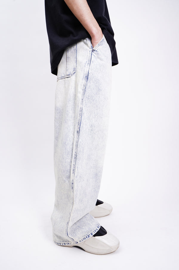 "UNKNOWN" -Baggy Denim Pants-