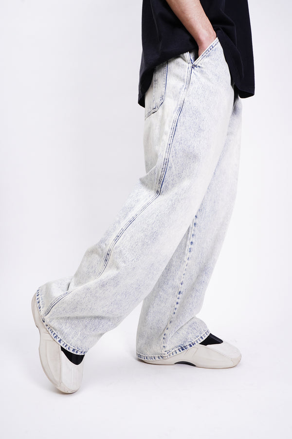 "UNKNOWN" -Baggy Denim Pants-
