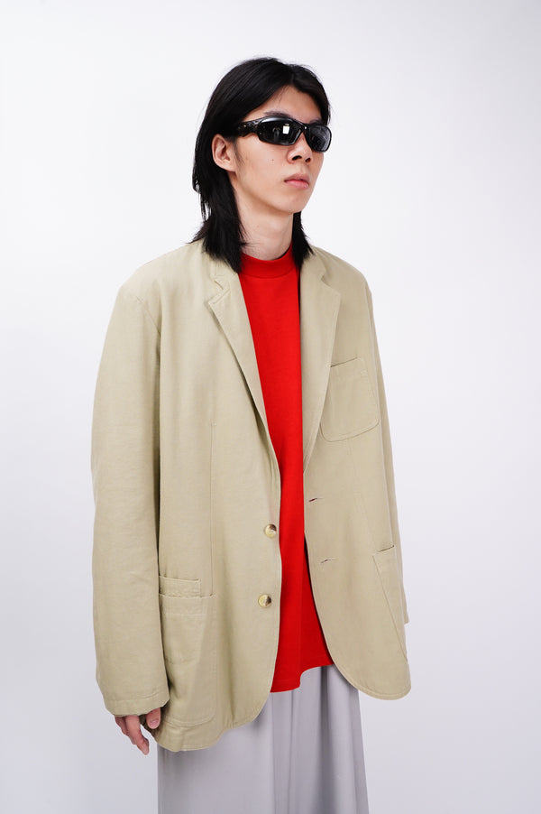 "CAFFEINE" -Cotton Twill 2B Jacket-