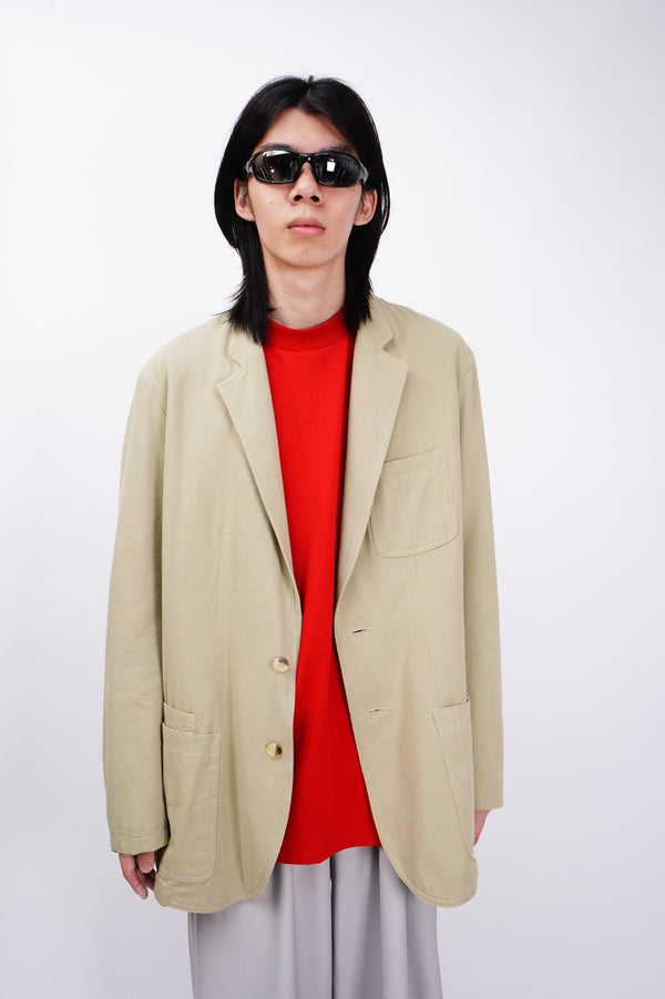 "CAFFEINE" -Cotton Twill 2B Jacket-