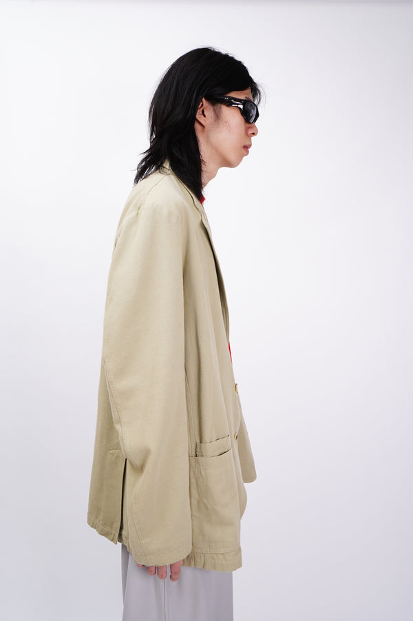 "CAFFEINE" -Cotton Twill 2B Jacket-