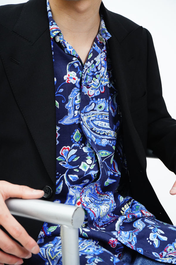 "LAUREN RALPH LAUREN" -Paisley Pattern L/S Shirt-
