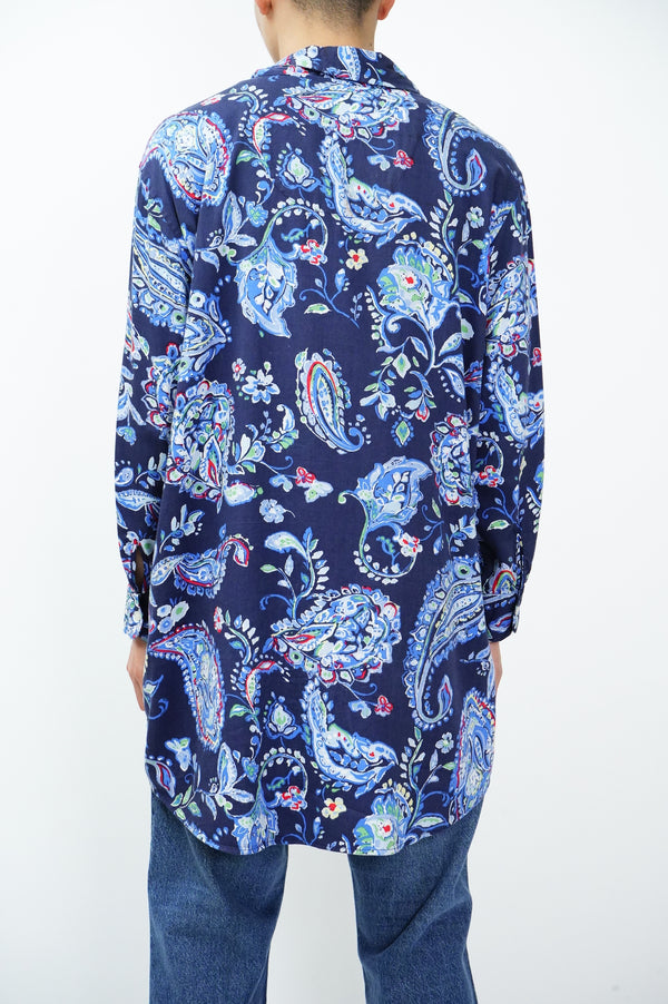 "LAUREN RALPH LAUREN" -Paisley Pattern L/S Shirt-