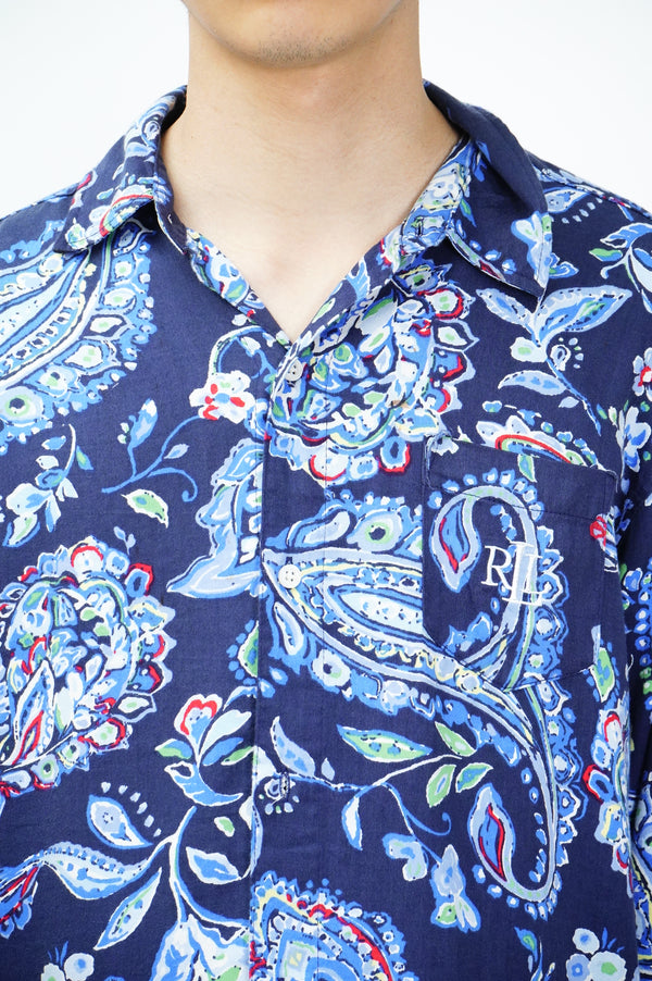 "LAUREN RALPH LAUREN" -Paisley Pattern L/S Shirt-