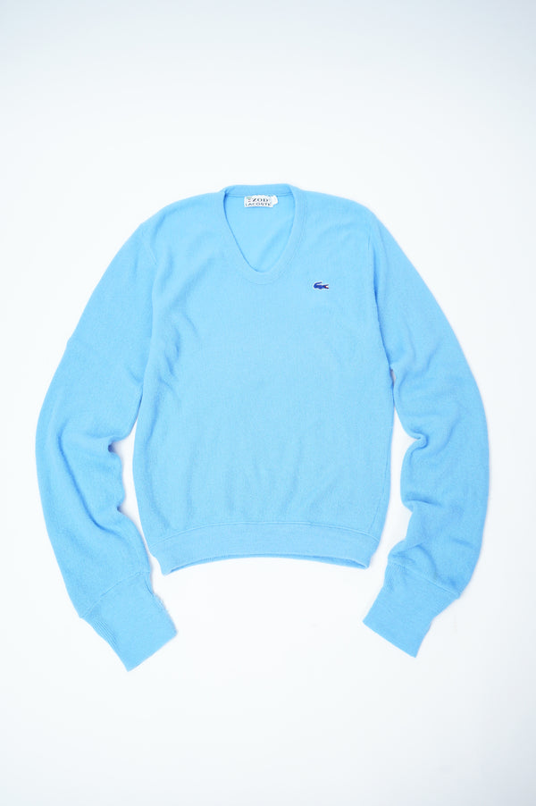 70's "IZOD LACOSTE" -V Neck Acryl Knit Sweater-