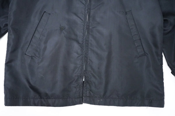 70's "UNKNOWN" -"ANDERSEN A.F.B." Black Power Embroidery Nylon Jacket-