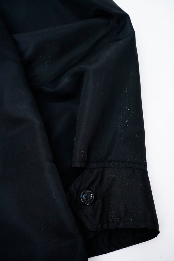 70's "UNKNOWN" -"ANDERSEN A.F.B." Black Power Embroidery Nylon Jacket-