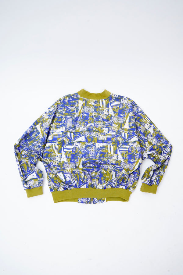 80's "NIKE" -Multi Print Cotton Jacket-