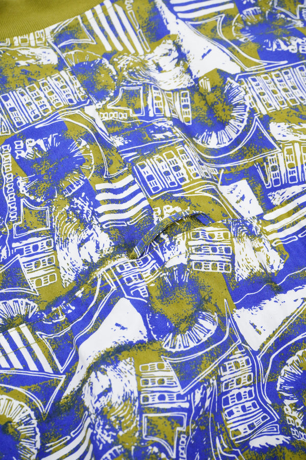 80's "NIKE" -Multi Print Cotton Jacket-