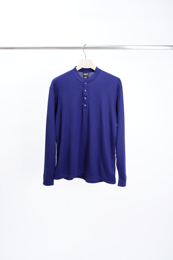 90's "Patagonia" -"CAPILENE" Henry Neck L/S Tee-