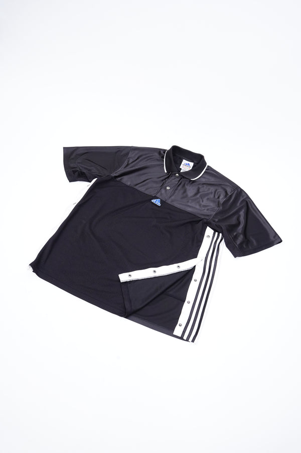 2000's "adidas" -Side Button Jersey S/S Game Shirt-