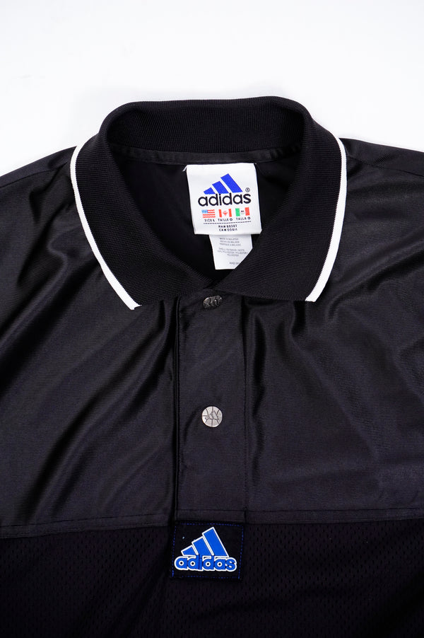 2000's "adidas" -Side Button Jersey S/S Game Shirt-