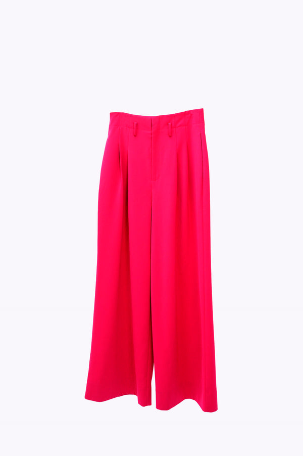 "UNKNOWN" -Two Tuck Wide Slacks-