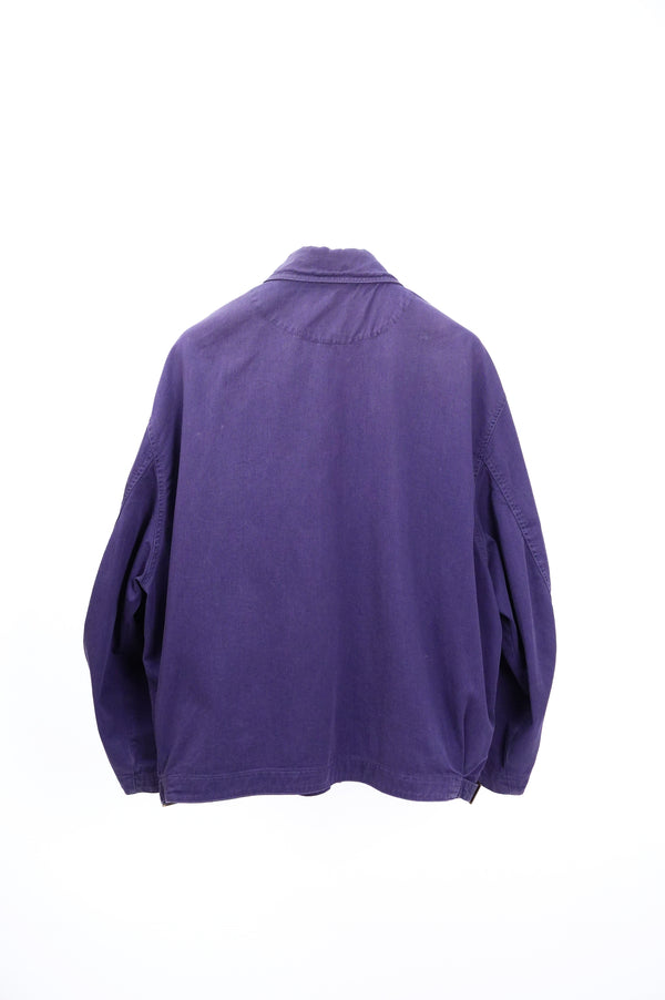 90's "ARMANI JEANS" -Cotton Twill Zip Up Jacket-