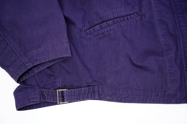 90's "ARMANI JEANS" -Cotton Twill Zip Up Jacket-