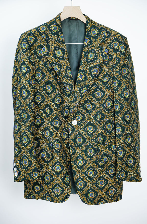 70's "ALLYN ST. GEORGE" -Paisley Pattern Polyester 2B Jacket-